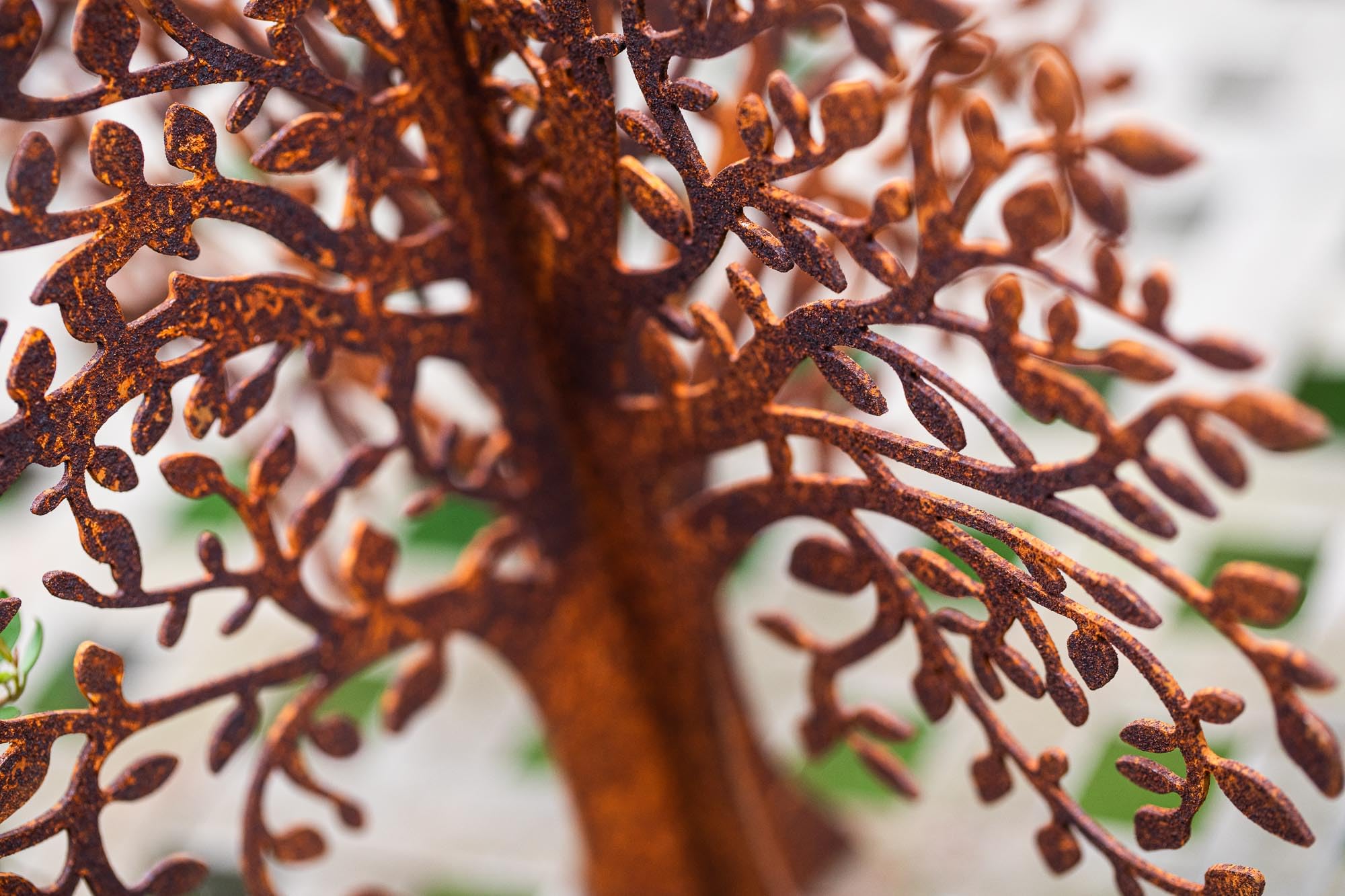 Bornhöft Arbre De Vie En Métal Rouillé 60x60cm - Décoration Jardin & Terrasse Patine Noble