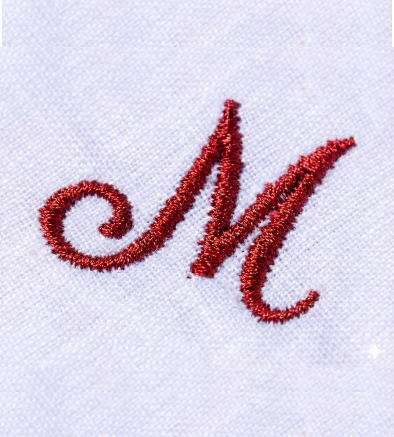 HB Initial Monogrammed Handkerchief for Men, 3 Piece Hand guided Embroidered Pure Cotton King size White Hanky Gift set (M) - Image 4