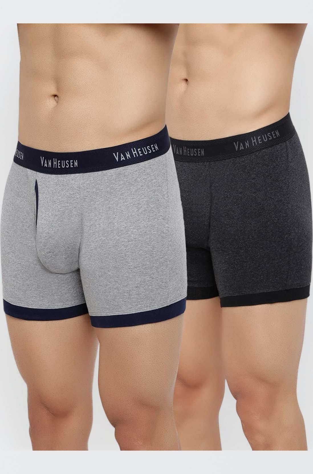Men’s Cotton Trunks Pack of 2 | Fashion Trunk with contrast colors |Super Combed Cotton for softness | Open Front Fly | Moisture‑Wicking | Sweat Absorbant | All‑Day Fresh Technology |Long Lasting Colors |Soft Plush Waistband | Label‑Free Comfort | style 10044