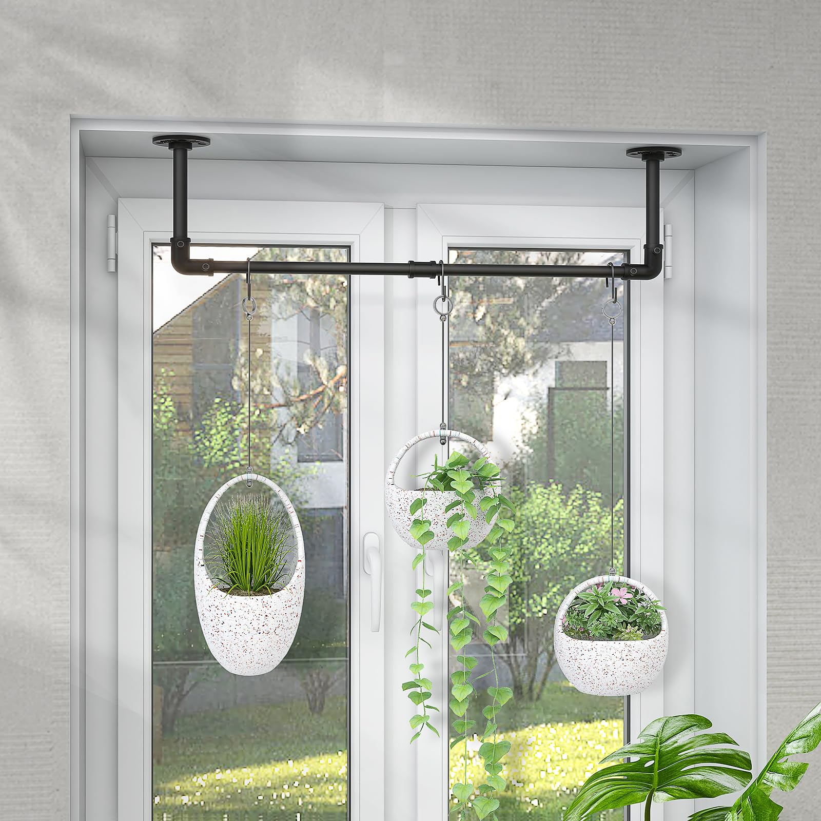 Amazon.co.jp: Jo. Devivre 植物吊り下げ棒 屋内植物用 金属