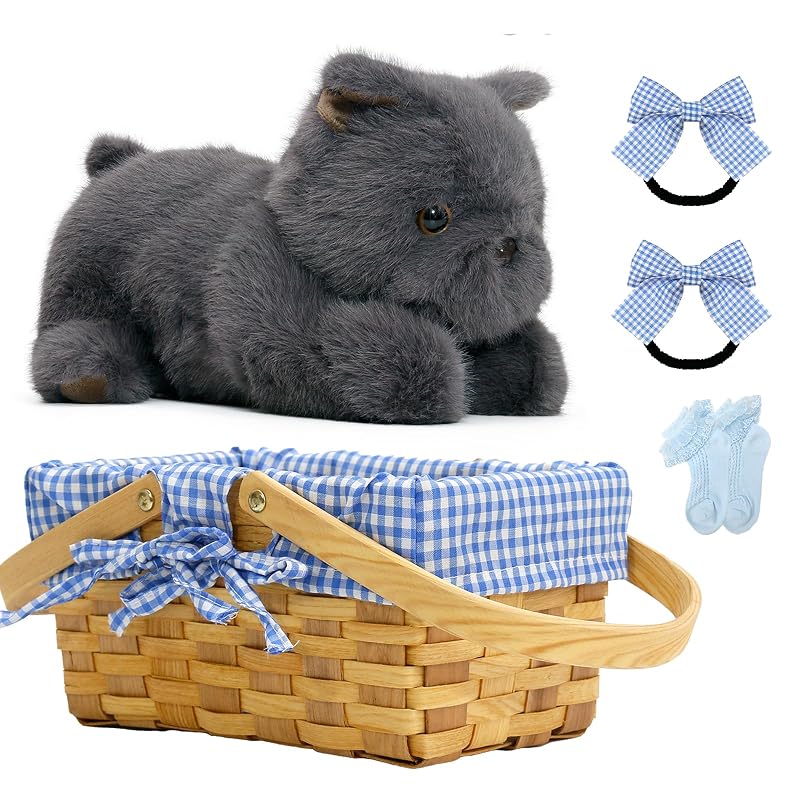 Kit de acessórios para fantasia de Halloween com cesta de piquenique e cachorro Terrier Etnorsu, 5 peças