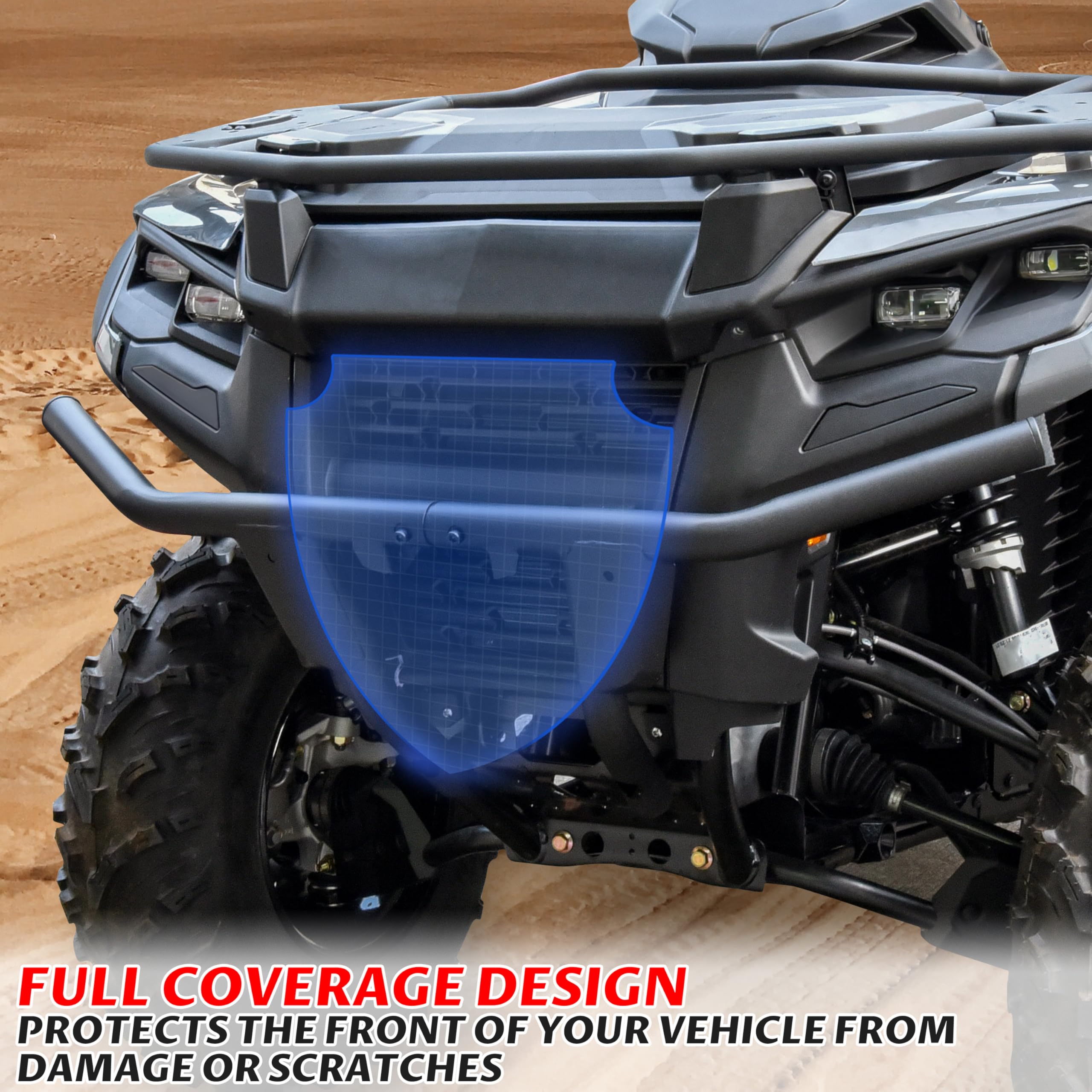 SAUTVS XT Bumper Guard for Can-Am Outlander 500 700 2023-2025, Combined Bumper Bar Protector Front Brush Guard for Can Am Outlander 500 700 PRO 2023-2025 Accessories, Replace#715004952