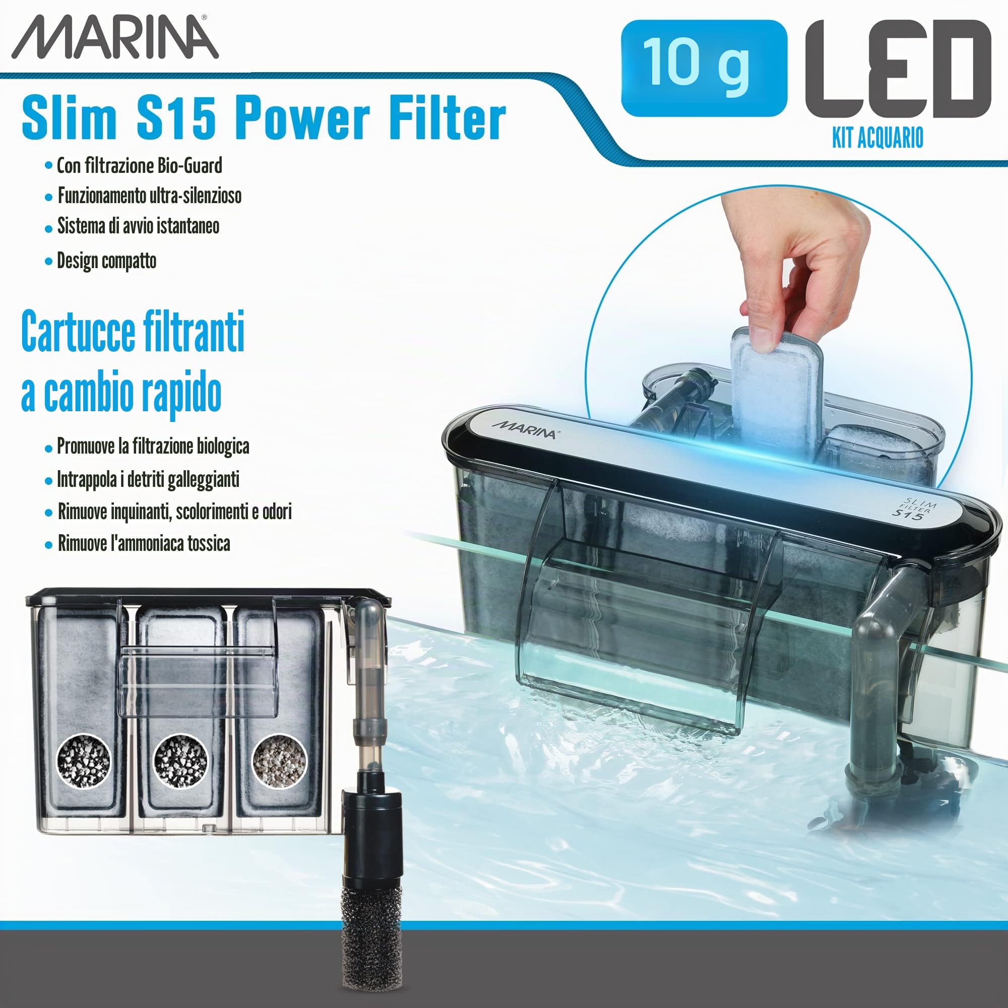 Marina Led Kit Acuario 10G 38 L