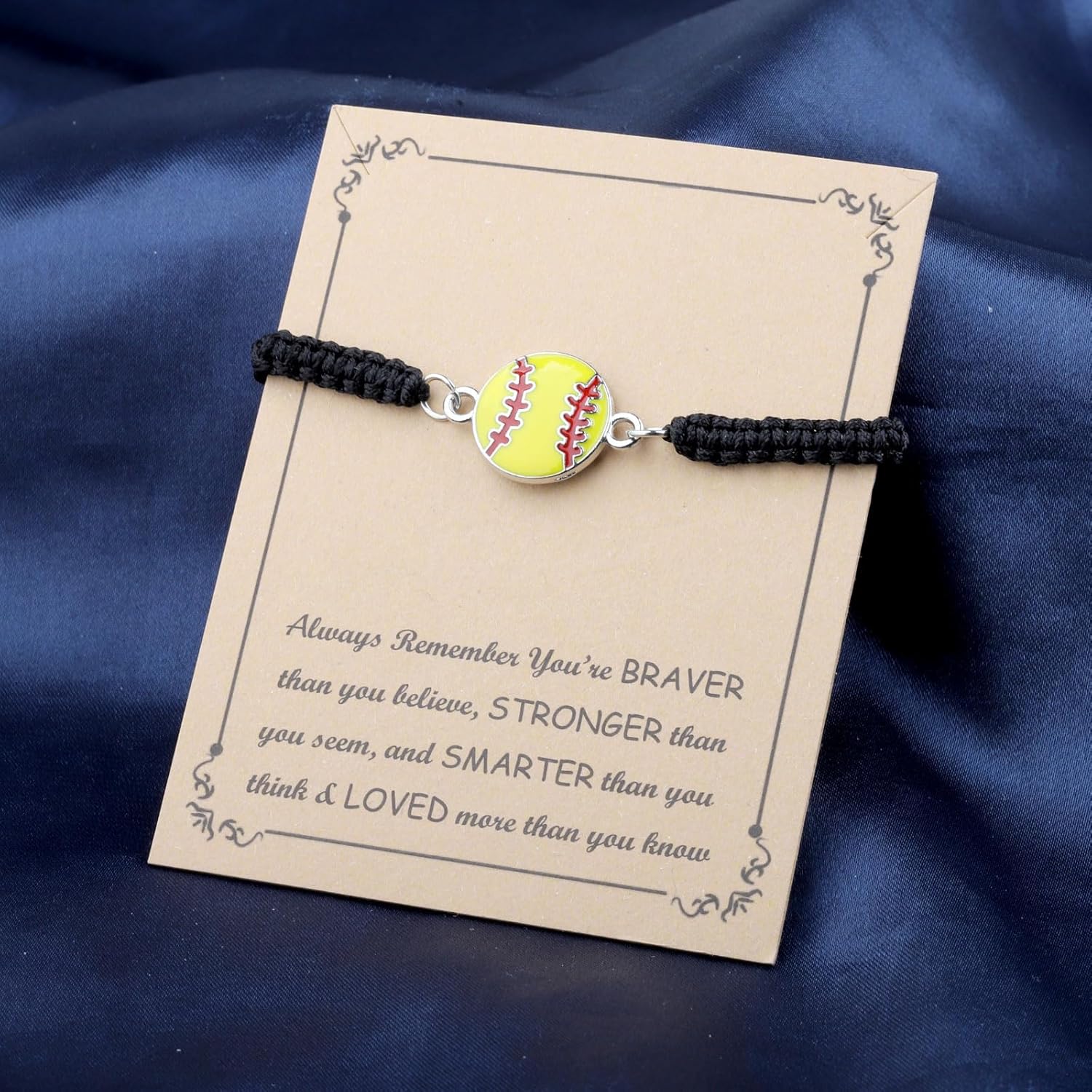 FUSTMW Softball Necklace & Bracelet - Softball Gifts for Women & Players - Image 7