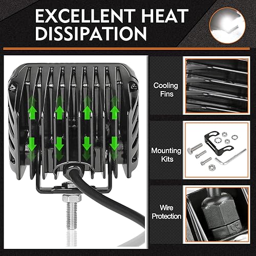 Miniatura 8 de AKD Part Barra de luz de 54" + arnés de cableado