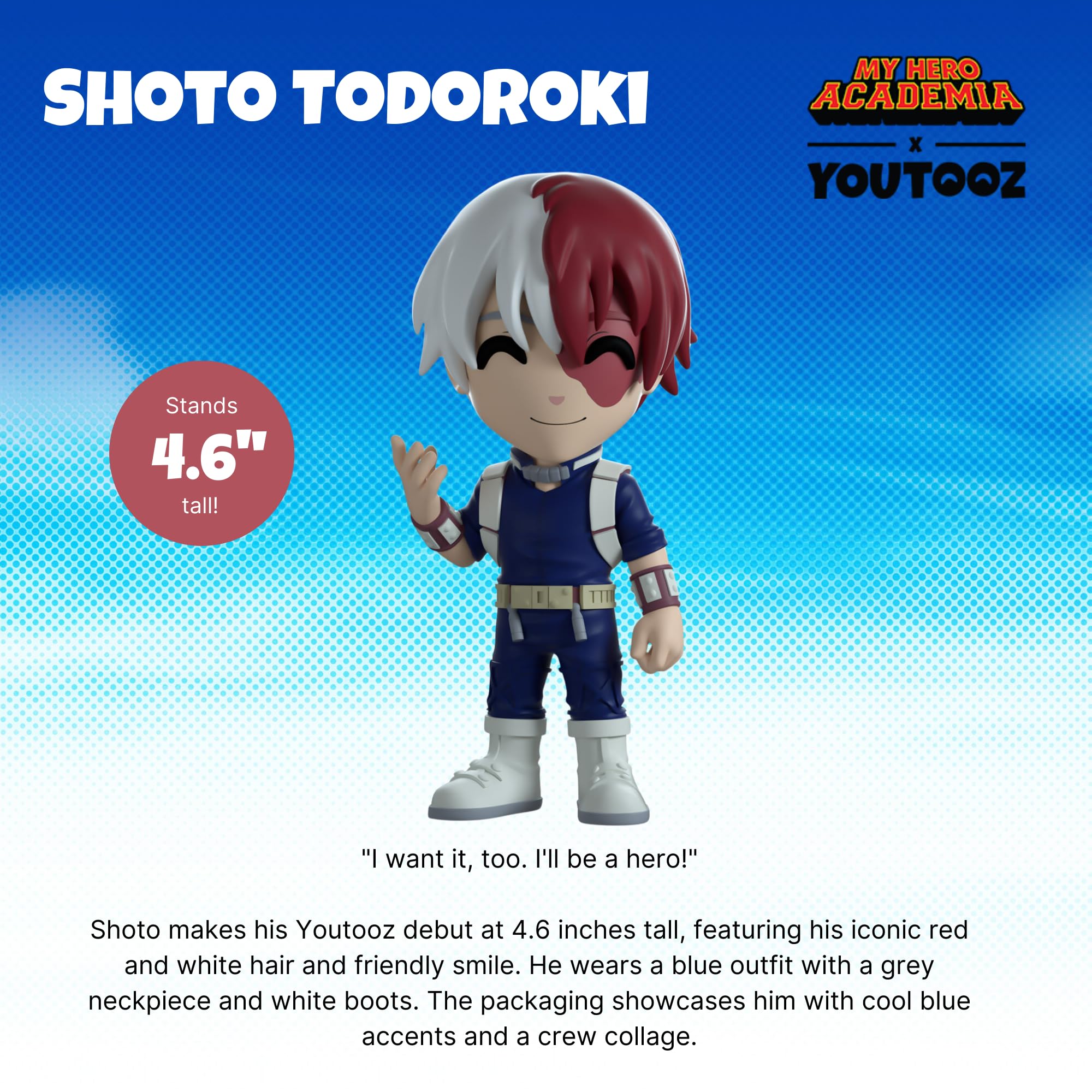 Amazon.com: Youtooz My Hero Academia Shoto Todoroki 4.1