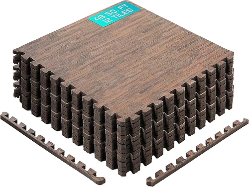 Miniatura 13 de Yes4All Alfombrillas Entrelazadas de EVA, Baldosas de Suelo tipo Rompecabezas, Acolchado de Suelo de Espuma con Borde para Muebles, Espacio del F.