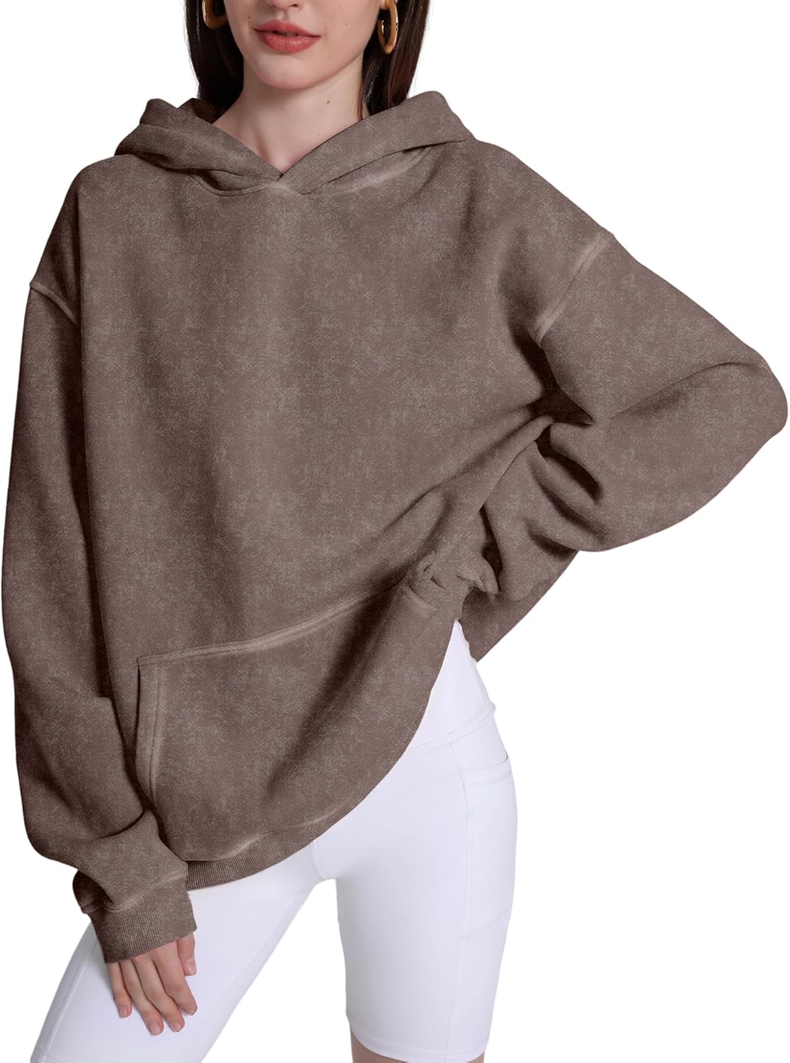 Dnzzs Acid Wash Hoodie for Womens Pullover Oversized Women's Fashion Hoodies & Sweatshirts Vintage Sweatshirt Heavyweight - Image 2