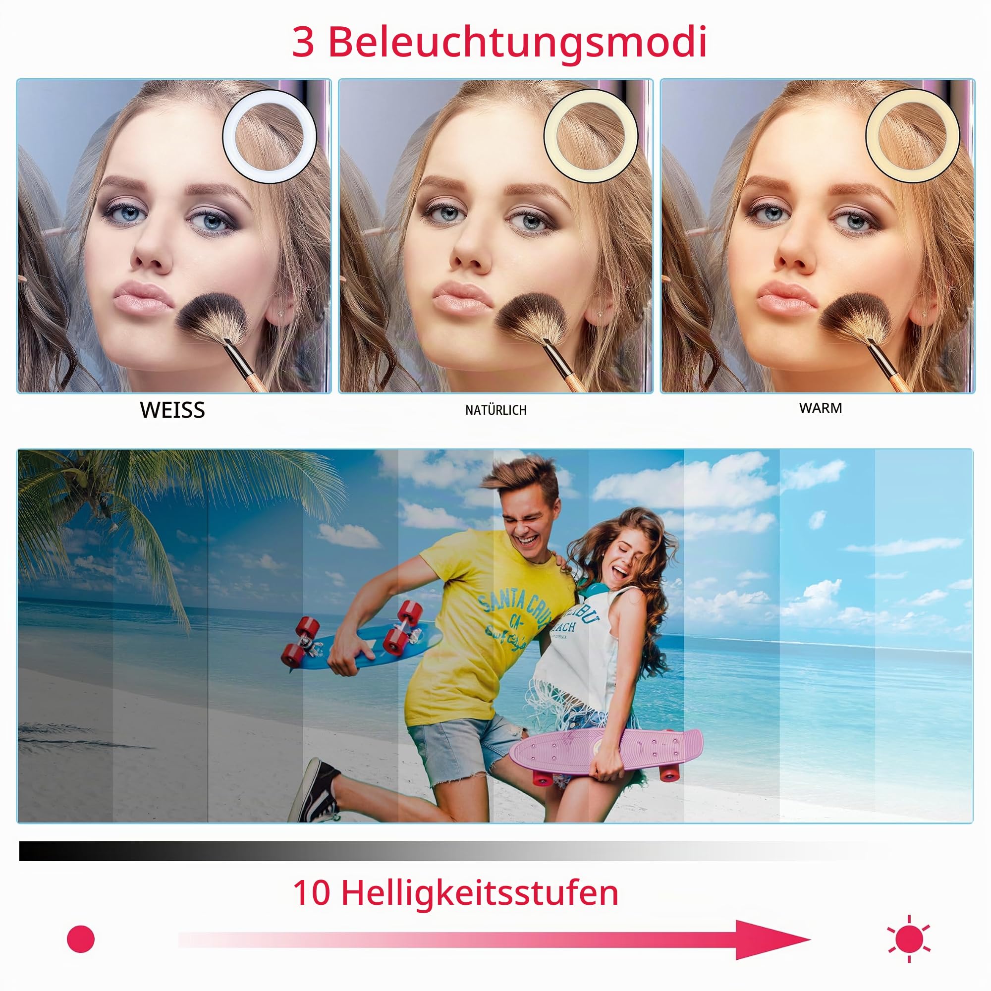 Canal Toys - Studio Creator Video Maker Kit - Selfie-Lichtring mit Stativ & Smartphone-Halter - Mikrofon mit Geräuschreduzierung - Vlogging/Podcast Set ab 8 Jahren - 3X AAA (Nicht inkl.) - INF 001