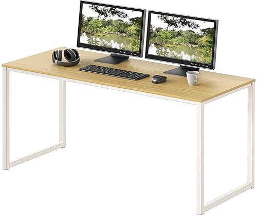 SHW Mission 48-Inch Home Office Computer Desk, Oak