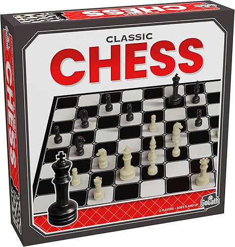 Miniatura 4 de Classic Games - Ajedrez - Incluye figuras de ajedrez Staunton de plástico de tamaño completo con 2.5 pulgadas King by Goliath