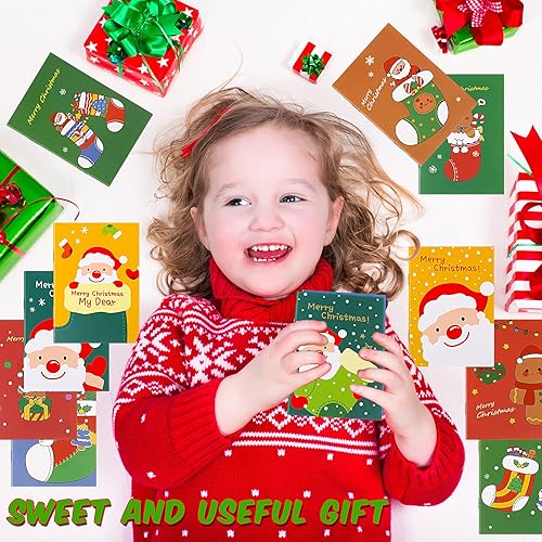 Miniatura 6 de Zonon Mini cuaderno de Navidad, mini bloc de notas de Navidad, cuaderno de bolsillo con temática de Navidad, muñeco de nieve, Papá Noel, cuaderno