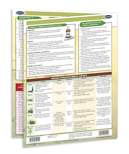 Miniatura 3 de Permacharts Cannabinoides medicinales - Guía de referencia rápida de CBD 101 - Serie educativa