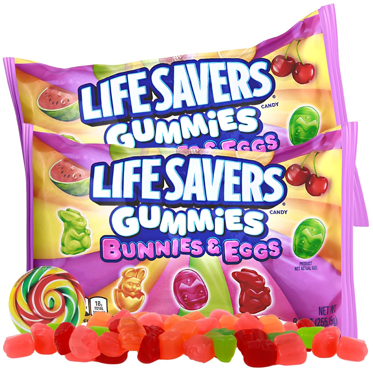 Life Saver Gummies Bunnies and Eggs, Fruit Flavored Easter