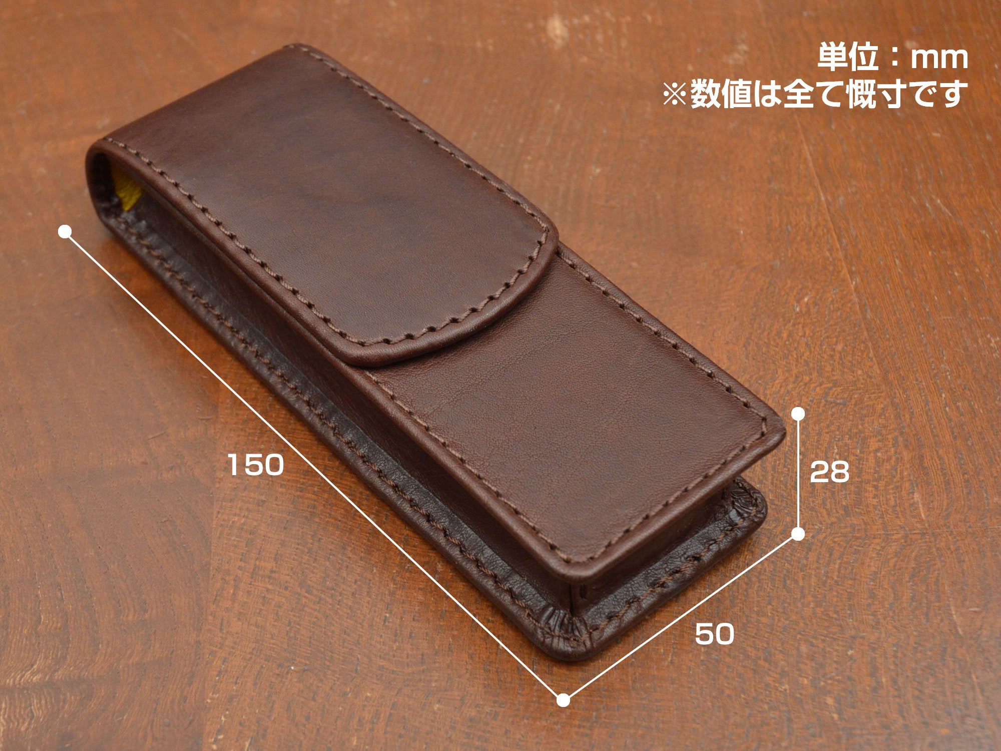 Amazon.co.jp: [DUCT] 万年筆ケース ペンケース 2本用 牛革オイル