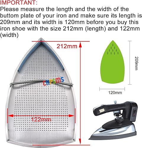 Miniatura 2 de CKPSMS Marca: 1 zapato de planchado compatible con/reemplazo para la plancha de vapor eléctrica SilverStar Brand ES-300 ES-94A Importante: Los