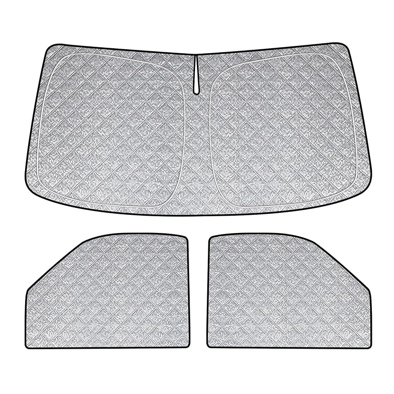 Protetor solar para para-brisa e janelas laterais Federedevo para GMC Savana e Chevrolet Express Cargo Van 1996–2025, kit com 3 peças