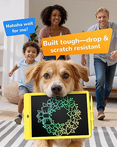 Miniatura 8 de KOKODI Tableta de escritura LCD, tableta de dibujo colorida de 10 pulgadas, almohadillas de dibujo electrónicas reutilizables borrables, juguete