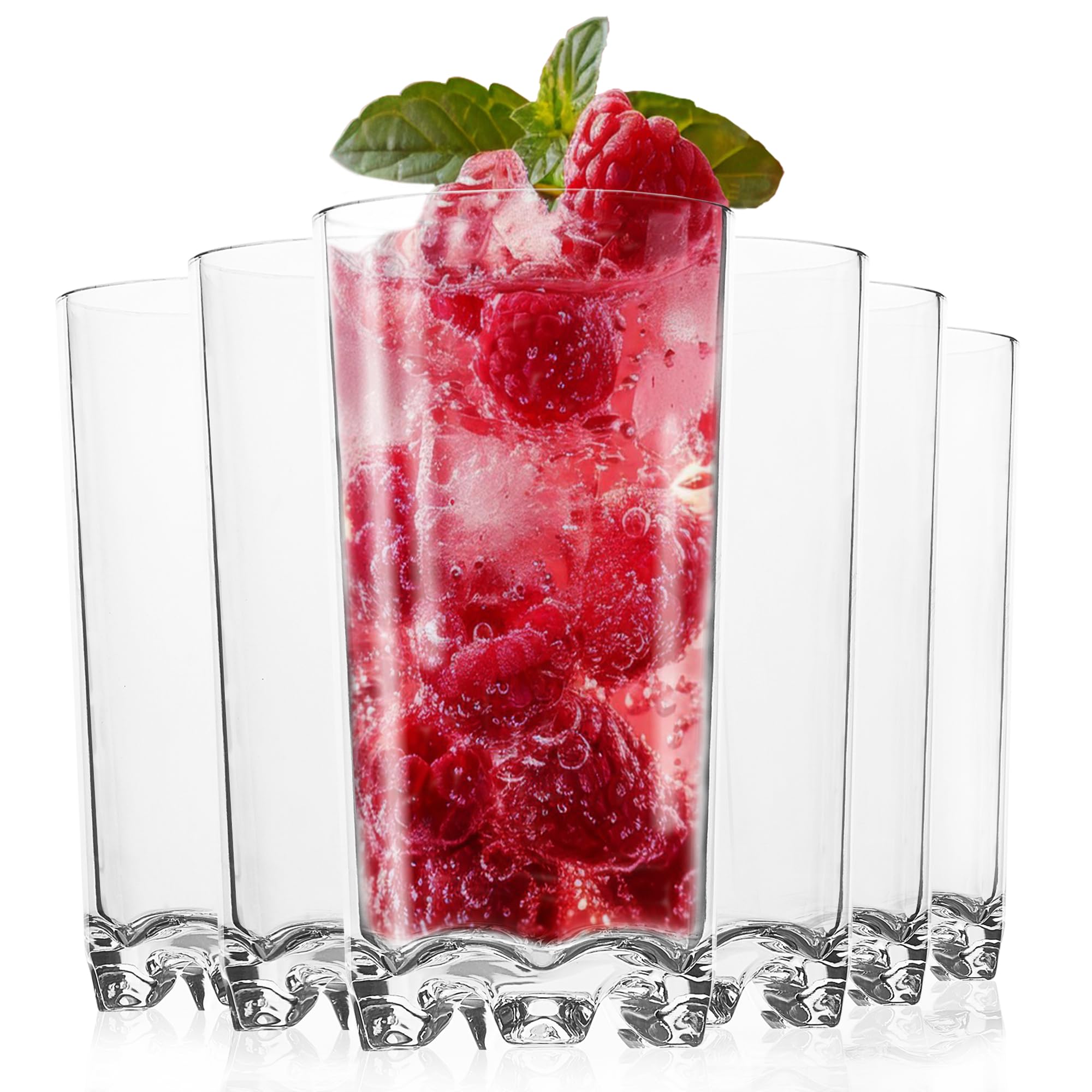 Amazon.com | Vivocci Unbreakable Tritan Plastic Water Drinking Glasses ...