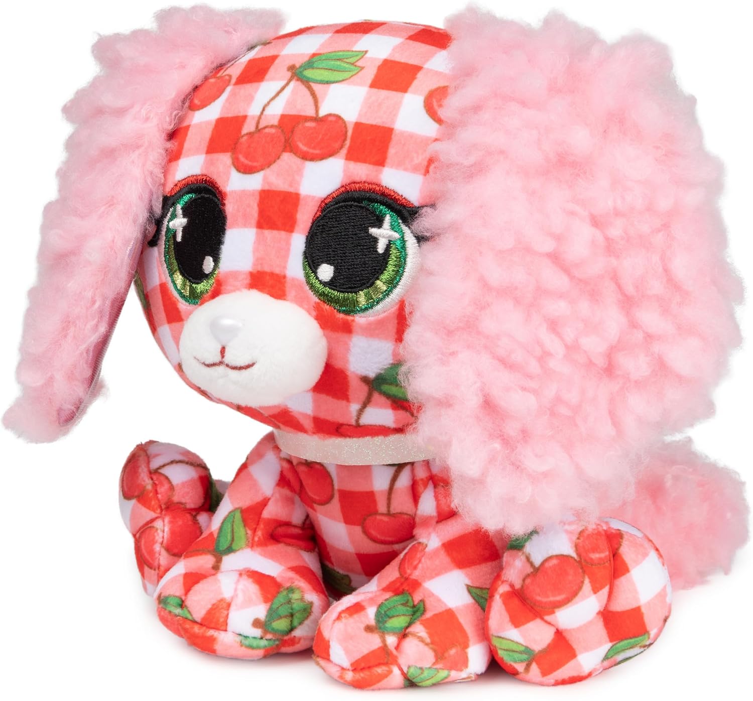 GUND P.Lushes Pets Juicy Jam Collection, Summer Cerise Puppy Stuffed Animal, Red/White, 6”