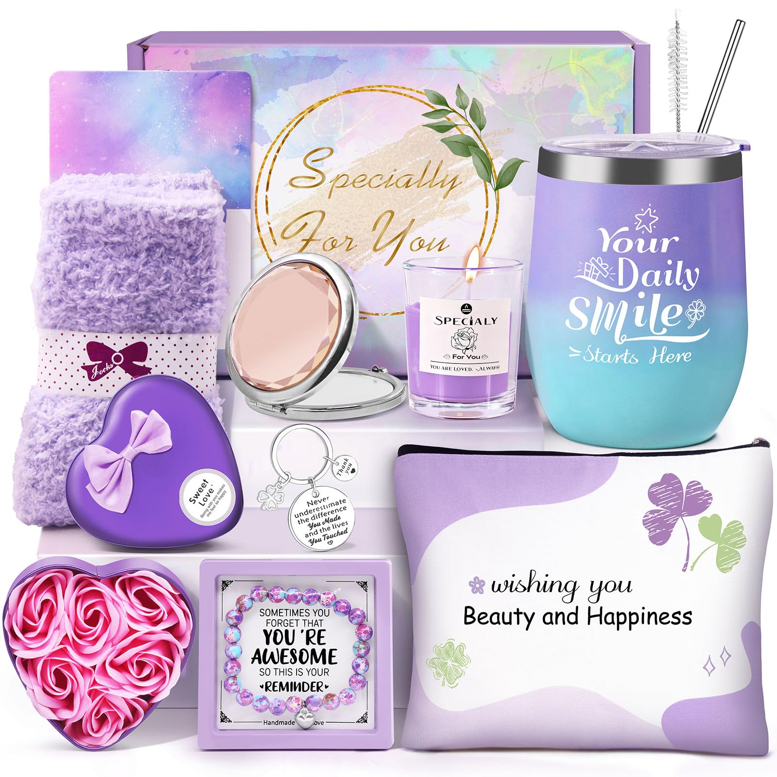 RYLIFEOGI Regalos de Cumpleaños para Ella, Set de Regalo Premium para Mujer