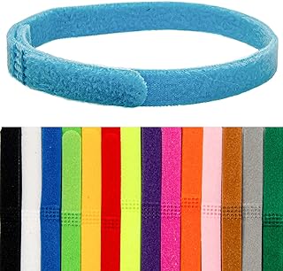 AIKS Puppy ID Collars Double-Sided Fluff Puppy Whelping Collars 15 Colors Puppy Collars Adjustable ID Bands for Newborn Dog Cat