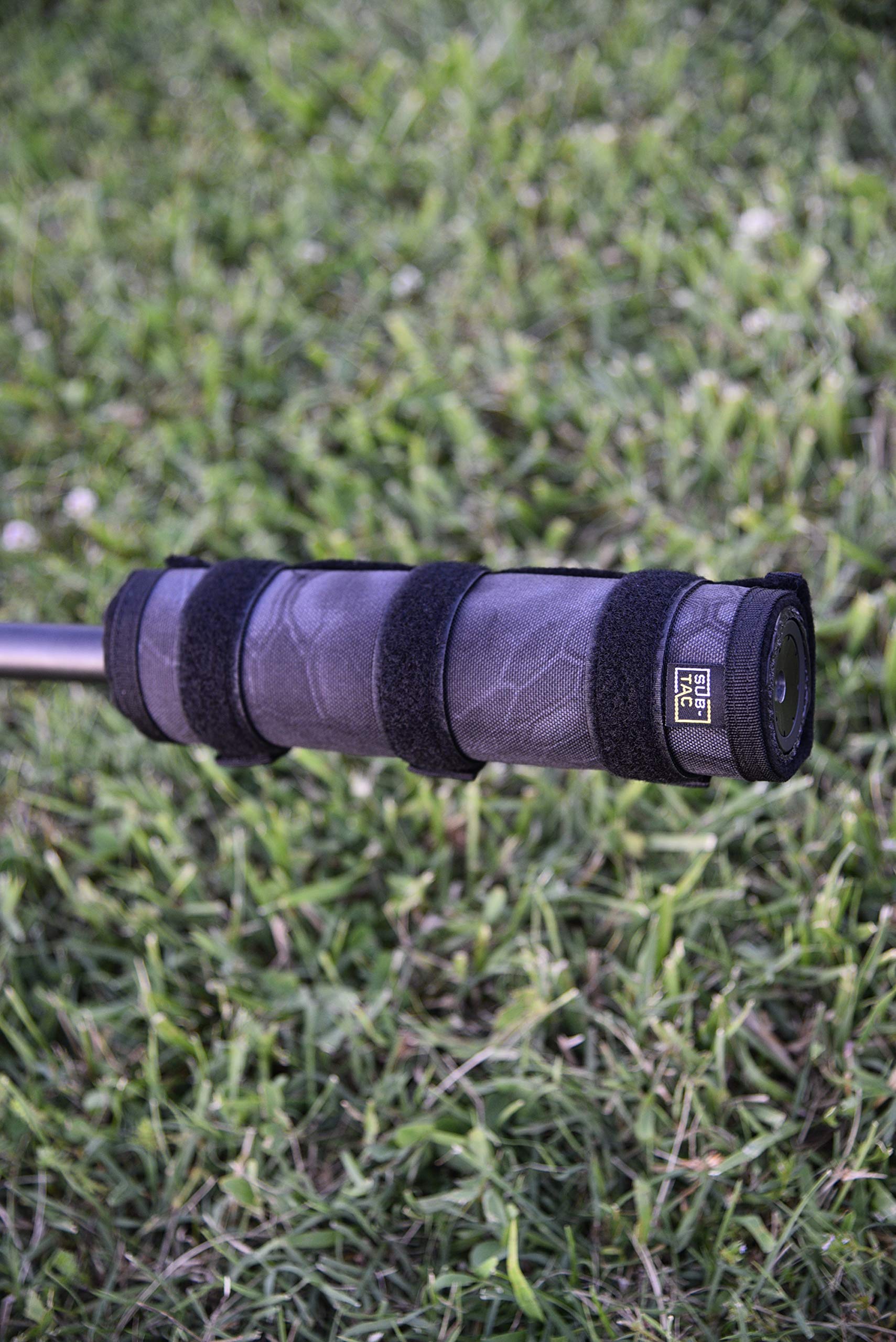 Sub-tac Full Auto High Temp Alpha Suppressor Cover 7.5 inch Dark Black Camo