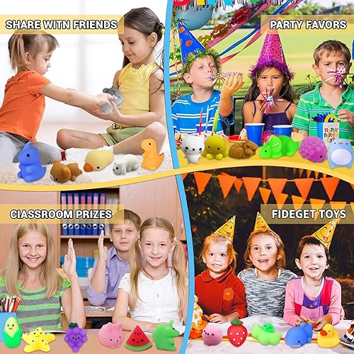 Miniatura 5 de 110 juguetes esponjosos Mochi, juguetes esponjosos Mochi para niños, recuerdos de fiesta, mini juguetes Kawaii Squishy Fidget para rellenos de cesta