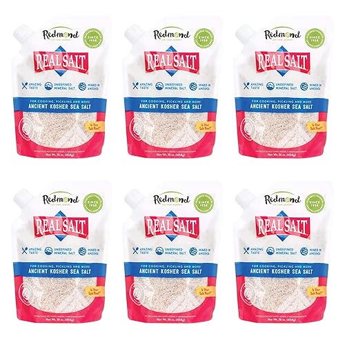 Miniatura 11 de Redmond Real Salt - Sal marina fina antigua, sal mineral no refinada, bolsa de 26 onzas