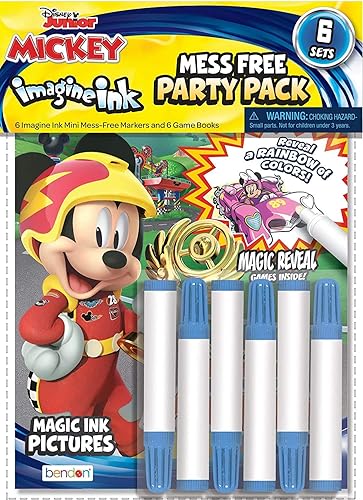 Miniatura 4 de Disney Minnie Mouse y Mickey Mouse Imagine - Juego de libros para colorear para niñas y niños, paquete de 12 libros para colorear sin ensuciar con