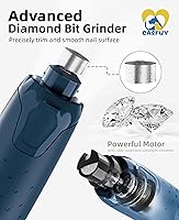 Vista 7 de Casfuy Molinillo de uñas para perro silencioso - (45db) Pulidora de uñas para mascotas de 6 velocidades con 2 luces LED para perros/gatos grandes