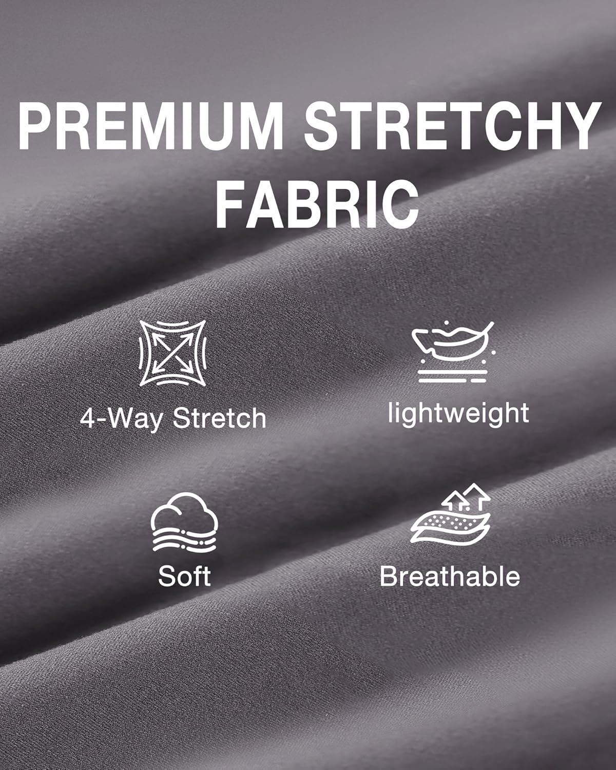 Dress Pants for Women Work Pants Wide Leg Pull On Stretchy Business Casual Trousers High Waisted Slacks with Pockets Grey - Image 5