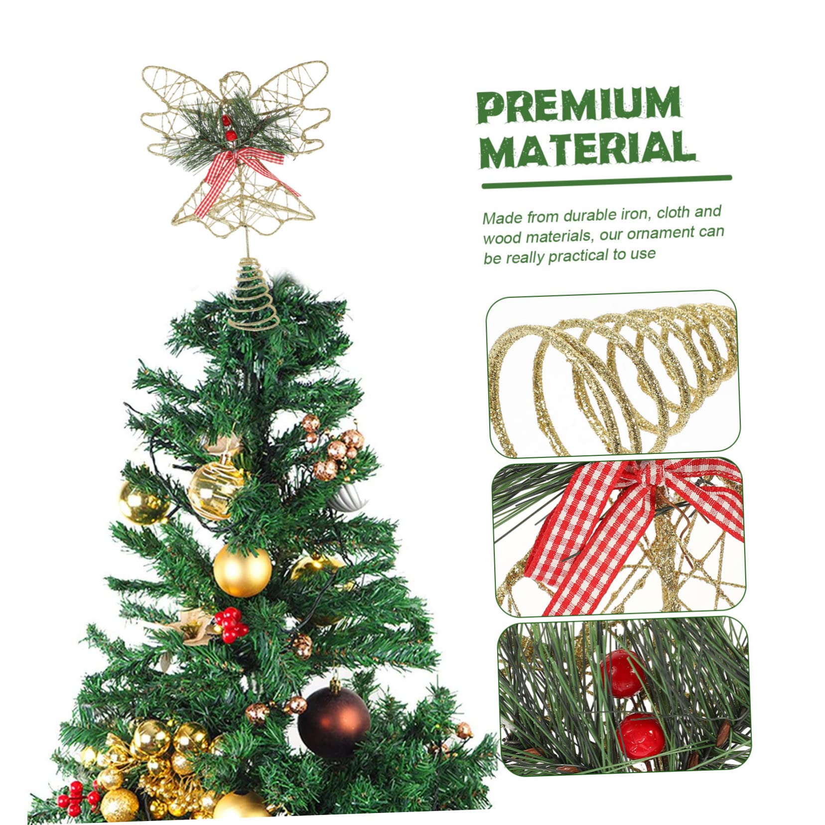 Zerodeko Lot De 4 Décorations De Sapin De Noël en Forme Dange Décoration Multi-usages pour Centre Commercial