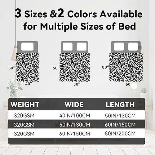 Miniatura 9 de ZHIKU Manta cálida de forro polar suave, manta ligera de 60 x 80 pulgadas