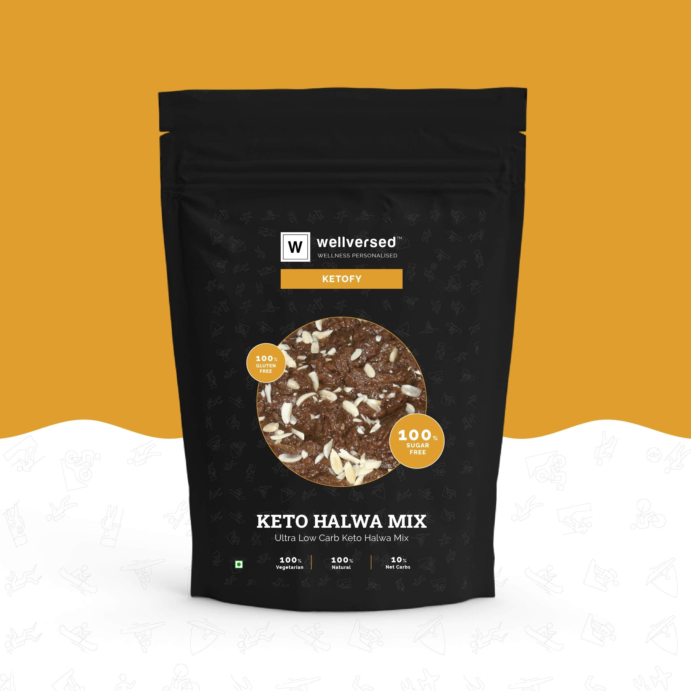 Ketofy - Keto Halwa Mix (500g)| Ultra Low Carb, Sugar Free Halwa Mix