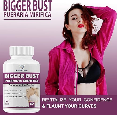 Miniatura 3 de 2 x 60 Cap Bigger Bust Pueraria Mirifica Mama Crecimiento 500mg (eq 7500mg) 120 Cap