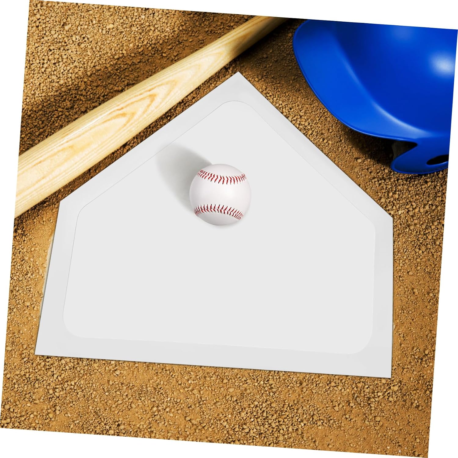 2Pcs Baseball Training Plates Lightweight Durable Home Plates for Practice Material Slip Resistant Surface for Baseball Drills and Games