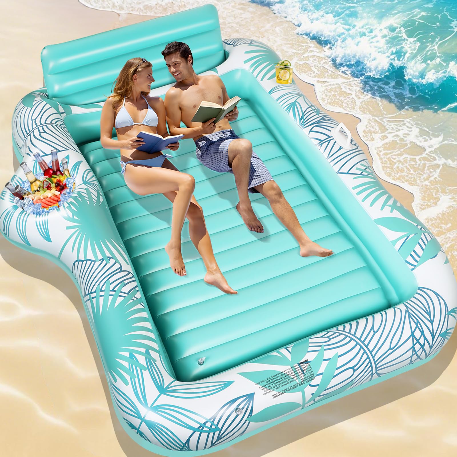 Hamaca Hinchable Para Piscina 4 En 1 - Flotador Premium Para Adultos, Cama Flotante, Tumbona O Sillín - Fácil Inflado, Portátil Para Piscina, Playa Y Viajes Hamaca Playa Drifter