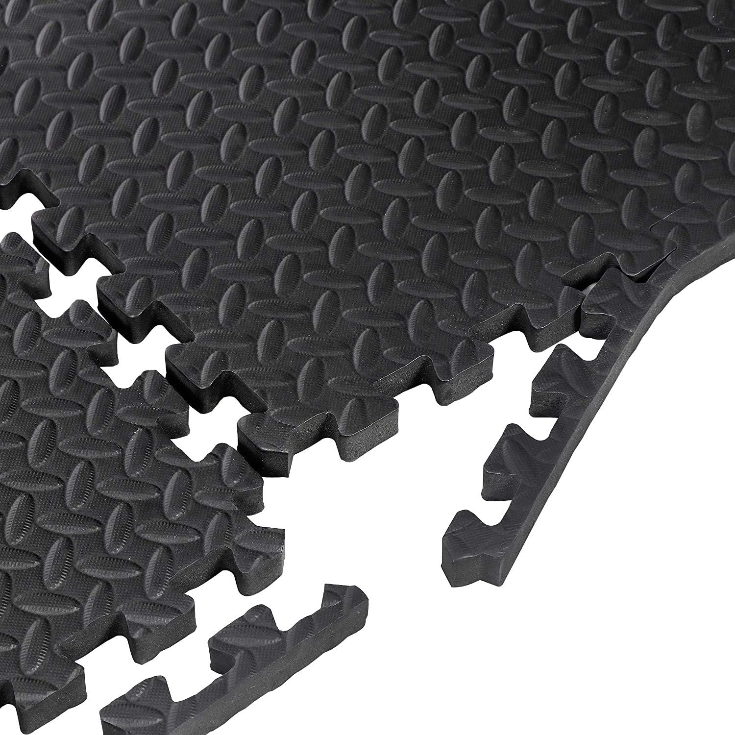 Smartxchoices 24 Tiles Puzzle Exercise Mats ¾ Inch, Gym Flooring Mat with EVA Interlocking Foam Tiles for Exercise, MMA, Gymnastics, Workout and Home Gym Protective Flooring, 96 Square Feet