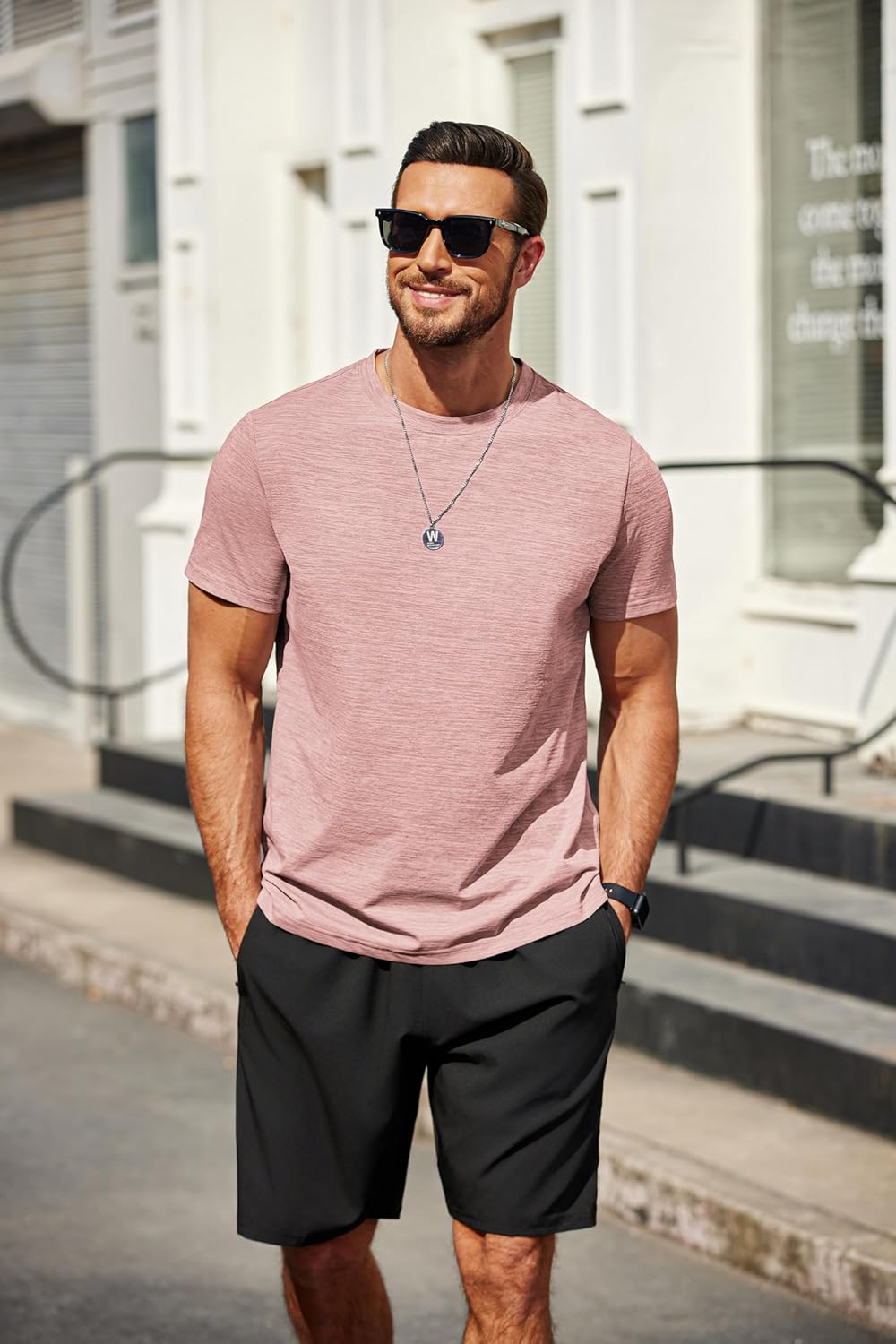 COOFANDY Men's T Shirt Short Sleeve Classic Crew Neck T-Shirt Casual Summer Basic Tee Shirts - Image 2