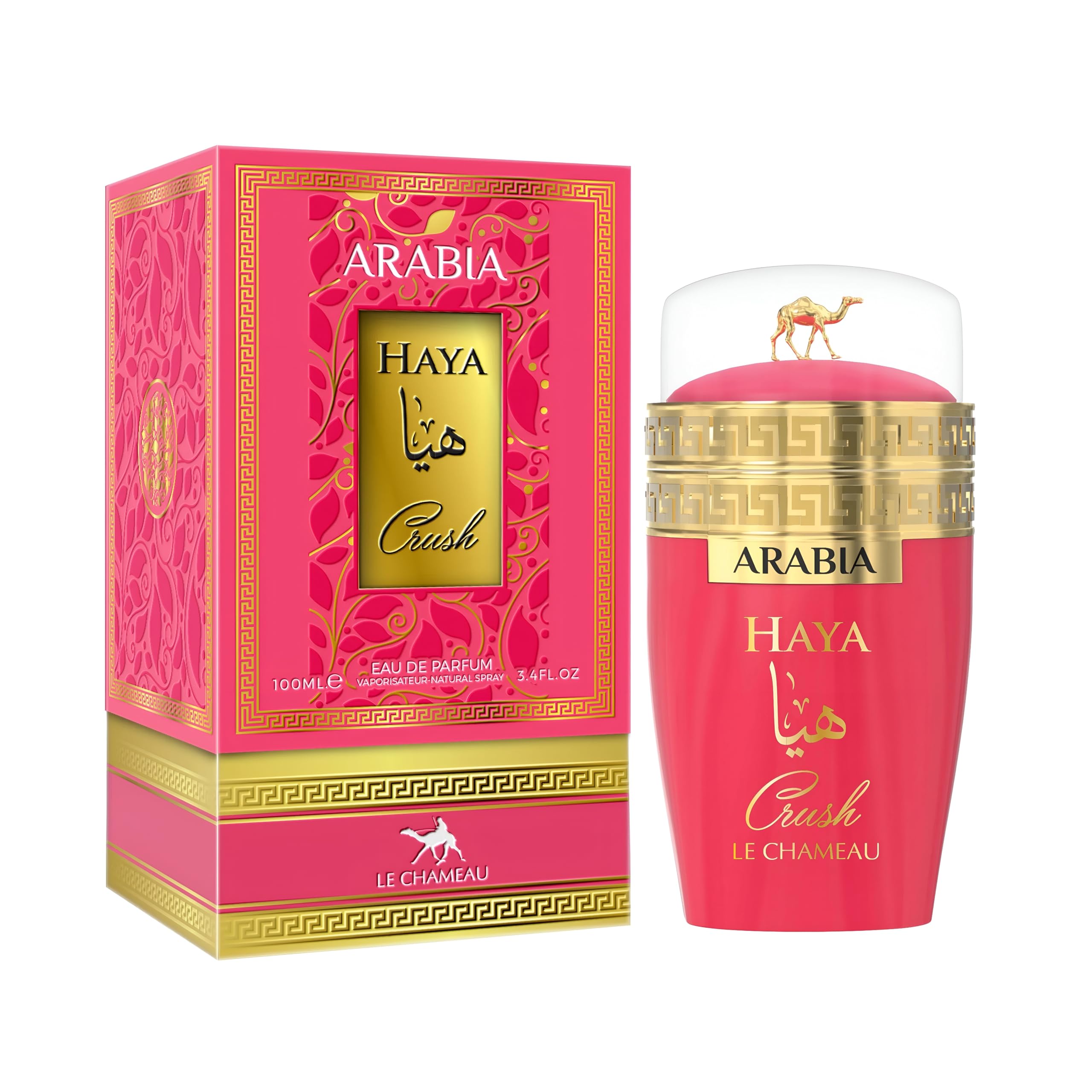 Arabian Haya Crush Eau De Parfum for Women 100 Ml / 3.4Oz - Original Fragrance From Dubai - Sweet Parfume With Notes of Sour Cherry, Raspberry,