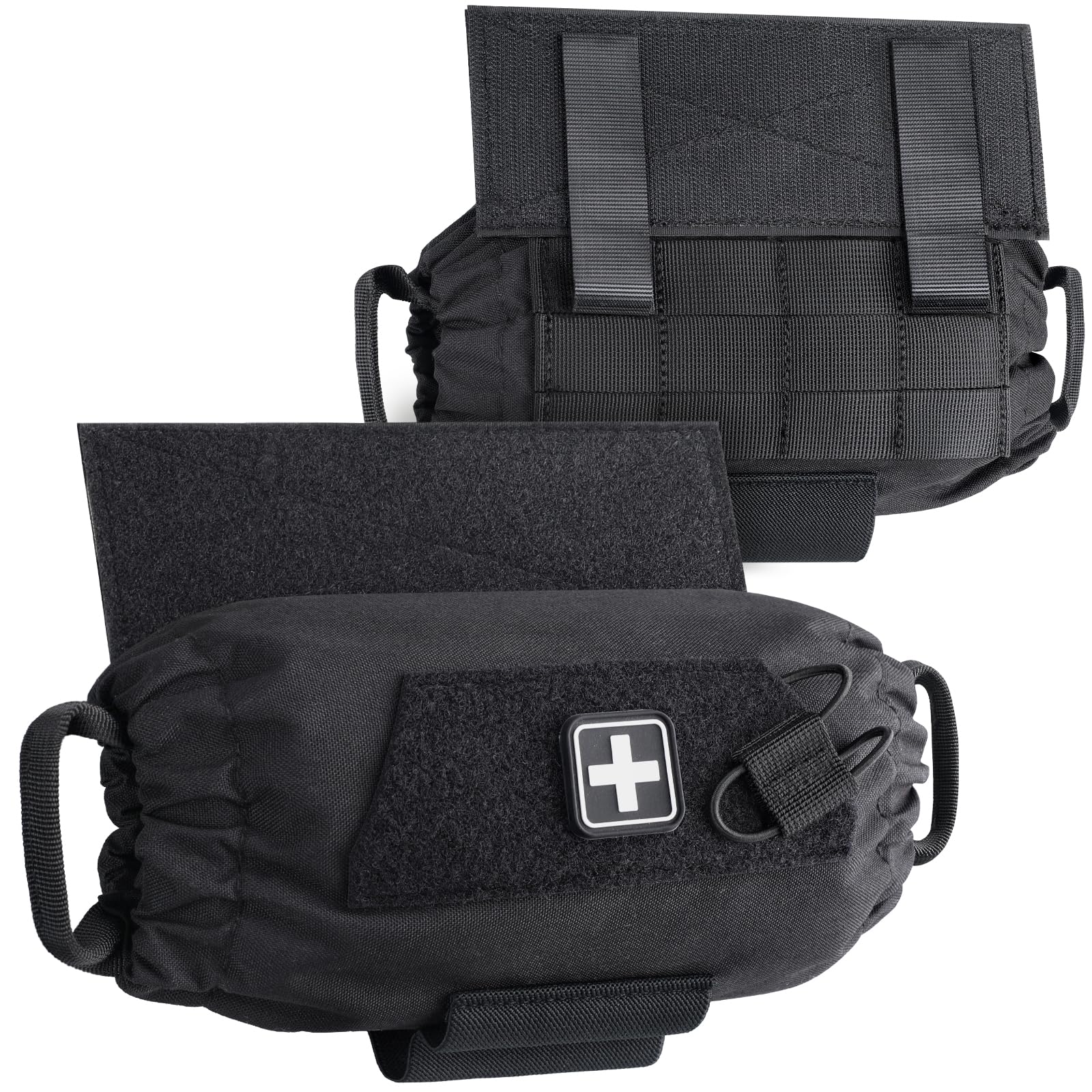LIVANS Roll Up IFAK Pouch, Medical Drop Dump Pouch MOLLE First Aid Pouches