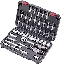 KRAFTWERK KRAFTWERK Tool No. 204.101.000 Socket Spanner and Bit Set 42 Pieces 1/4 Inch Ratchet Box Small with Bit Screwdri...