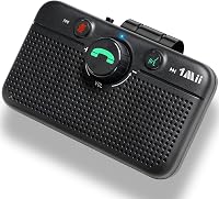 Difuzor hands-free auto 1Mii Bluetooth 5.3, asistent vocal Siri Google, reconectare, Android iOS, muzică, navigație 1