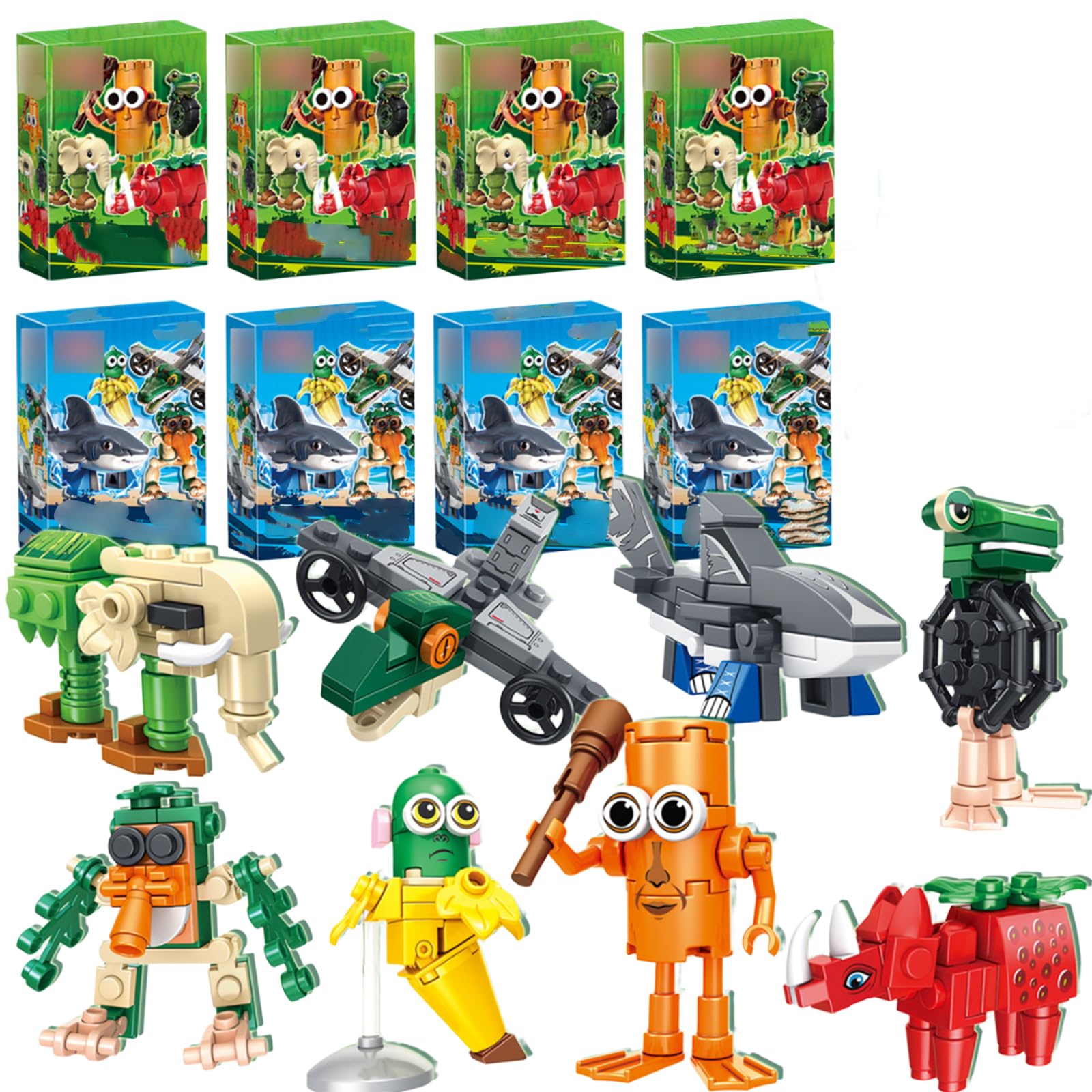 8 Piece Italian Toys for Brainrot Set, Brain Rot Toys with Mythical Creatures,Brainrot Toy Suitable for Cultivate Creative Thinking and Hands on Abilities