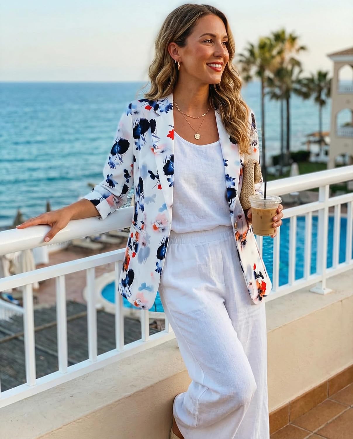 Beninos Womens Blazers 3/4 Sleeve Lightweight Office Work Blazer Jacket - Image 4