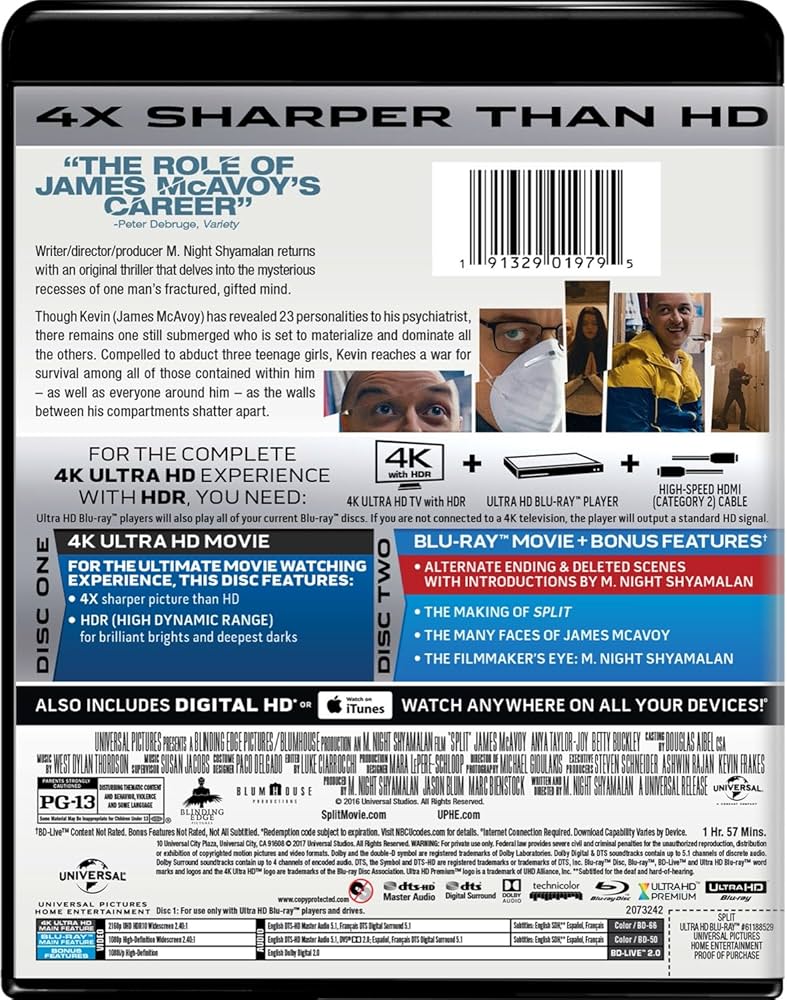 Amazon.co.jp: Split [Blu-ray] : James McAvoy, Haley Lu