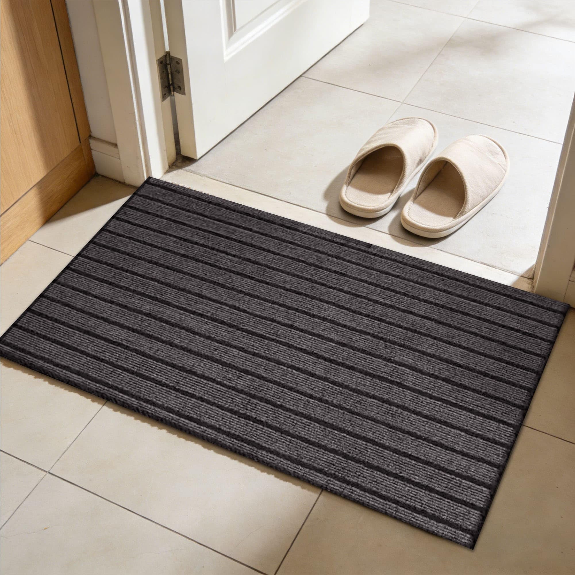Amazon | 玄関マット 屋外 大判 60 x 80 cm 滑り止め泥落とし吸水店舗
