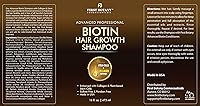 Vista 6 de First Botany, Biotin Champú para el crecimiento del cabello, acondicionador anti pérdida de cabello, fórmula engrosante de colágeno y células madre