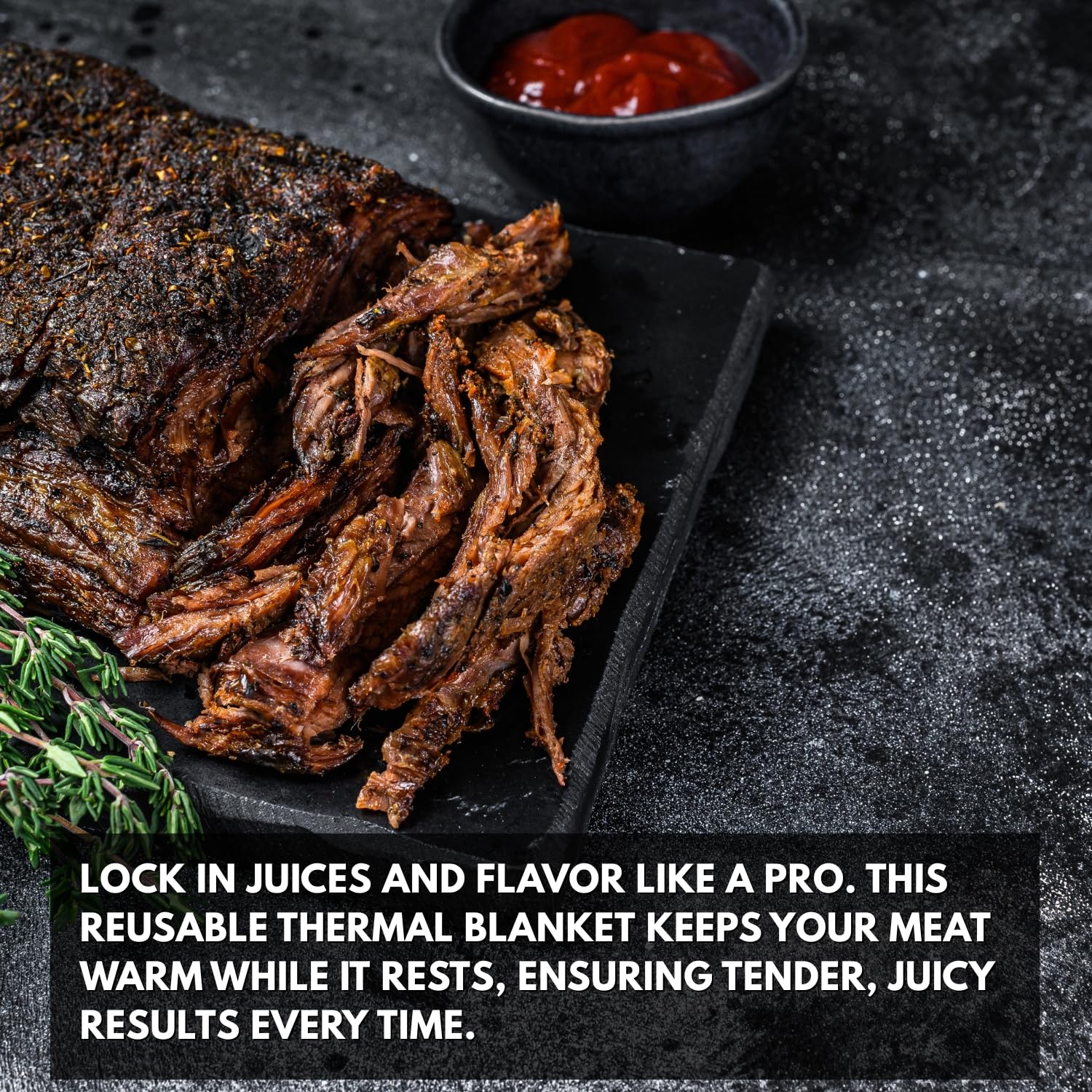 Hall & Perry BBQ Bag for Resting Meat, Reusable Smoker Grilling Meat Insulated Resting Bag with Wide Mouth, perfect for Large Brisket/Beef
